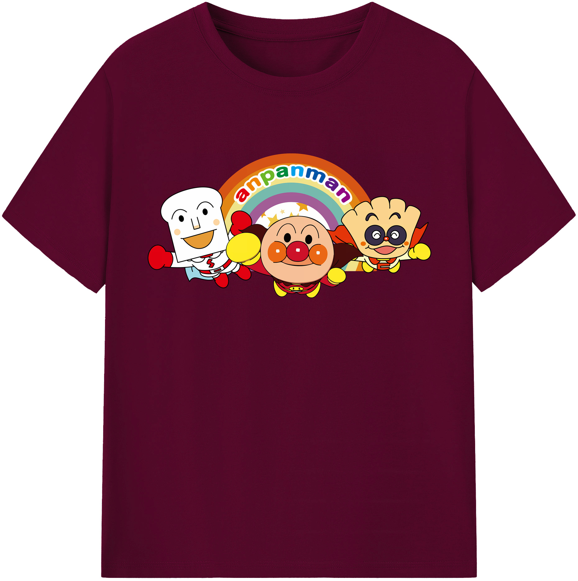 （画像用） アンパンマン Anpanman レディースカジュアルプリントTシャツ（綿100％）